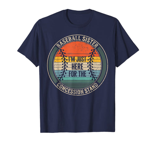 Baseball Sister Im Just Here T-Shirt - Unique Graphic for Adults - T-Shirt, Sweatshirt, Hoodie