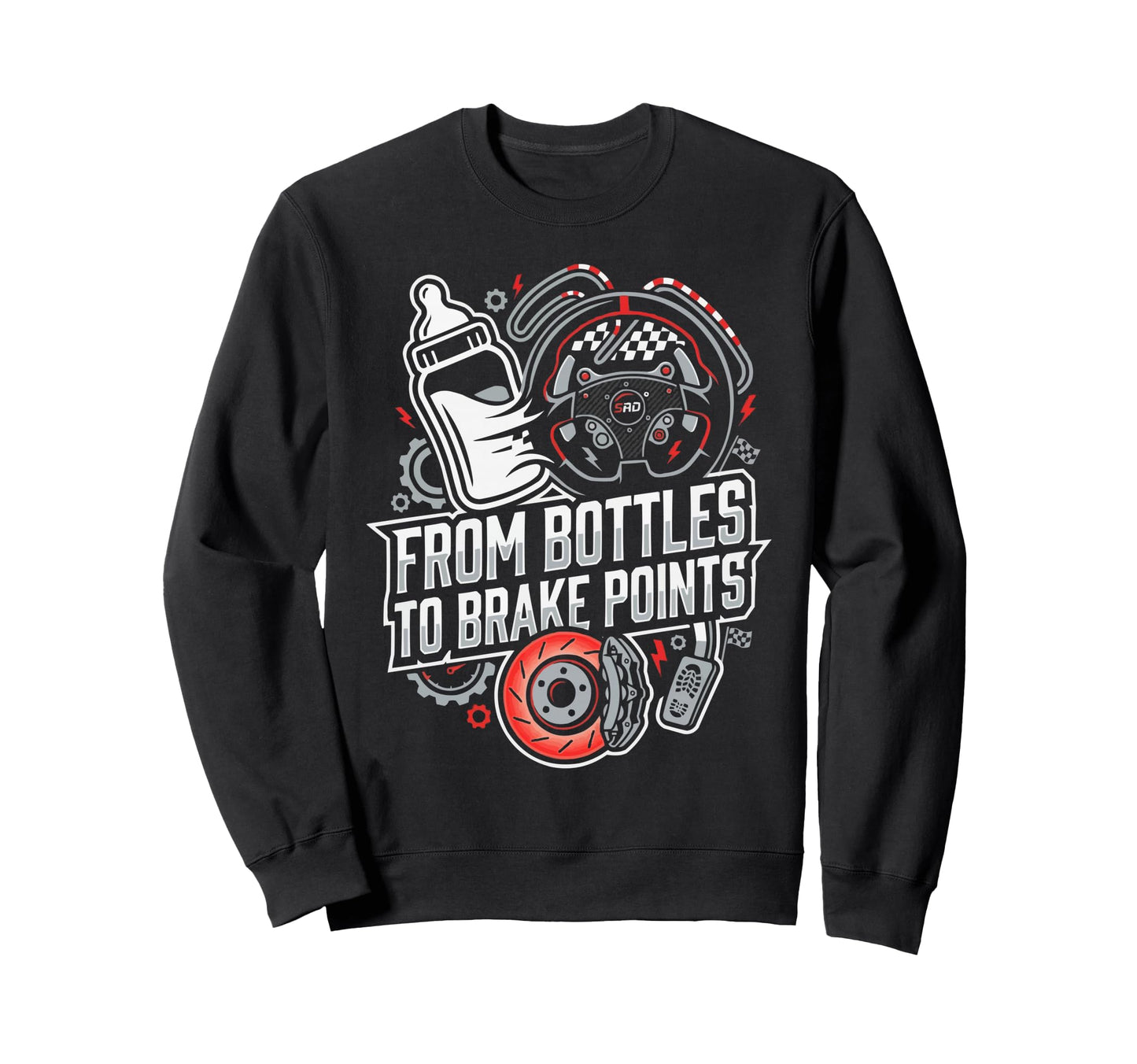 Sim Racing Dad Virtual Racing Sweatshirt - Casual Everyday Wear for Adults - T-Shirt, Sweatshirt, Hoodie
