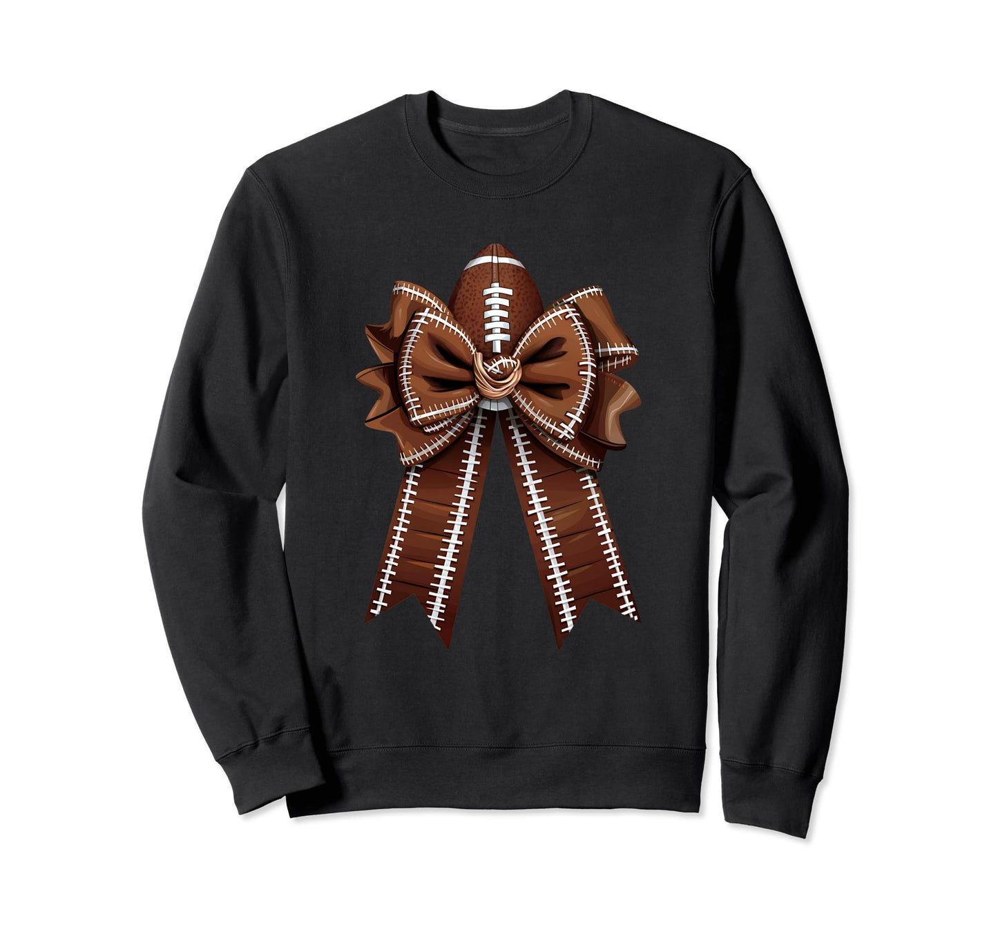 Womens Moms Coquette Bow Football Sweatshirt - Fun Novelty Design Unisex - T-Shirt, Sweatshirt, Hoodie