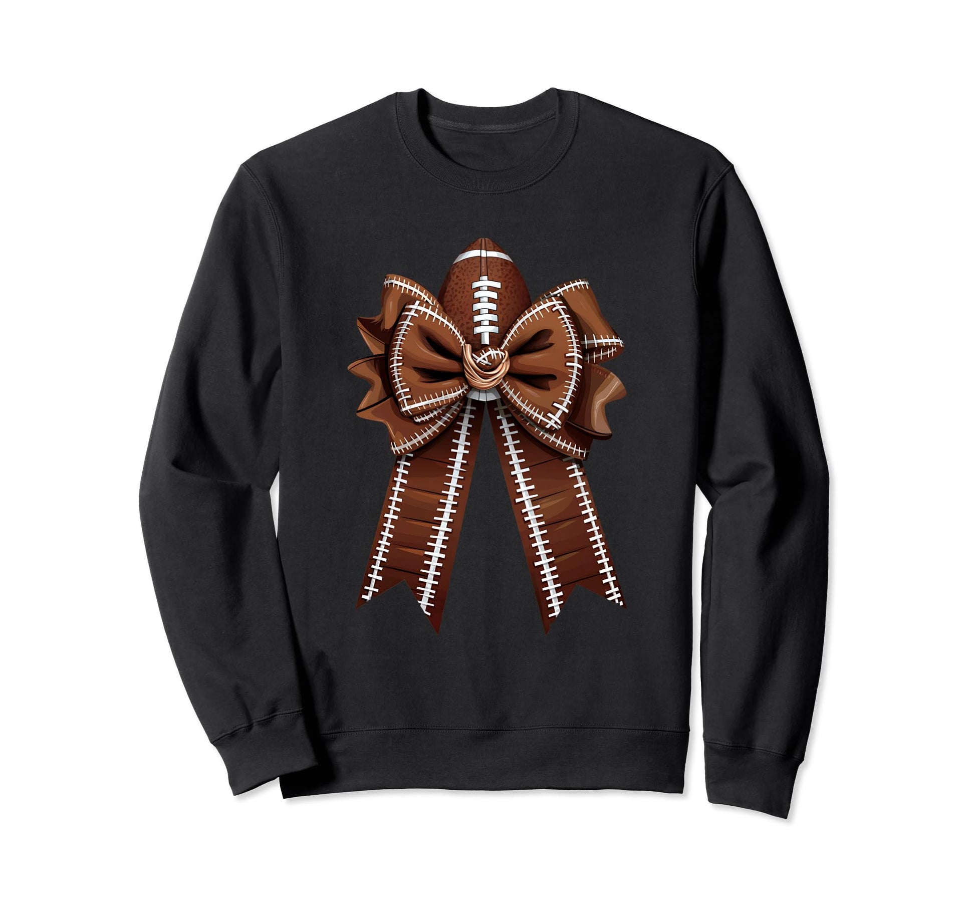 Womens Moms Coquette Bow Football Sweatshirt - Fun Novelty Design Unisex - T-Shirt, Sweatshirt, Hoodie