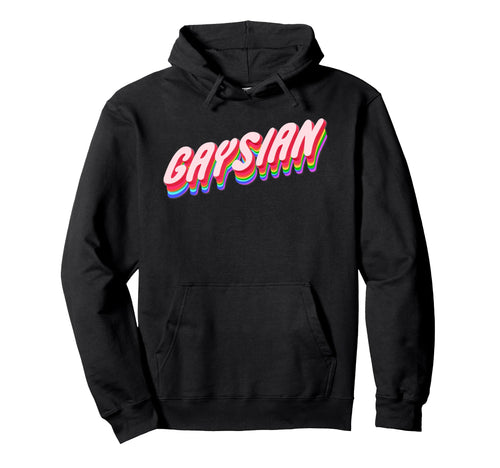Gaysian Lgbtq Asian Pride Rainbow Hoodie - Minimalist Print Unisex - T-Shirt, Sweatshirt, Hoodie