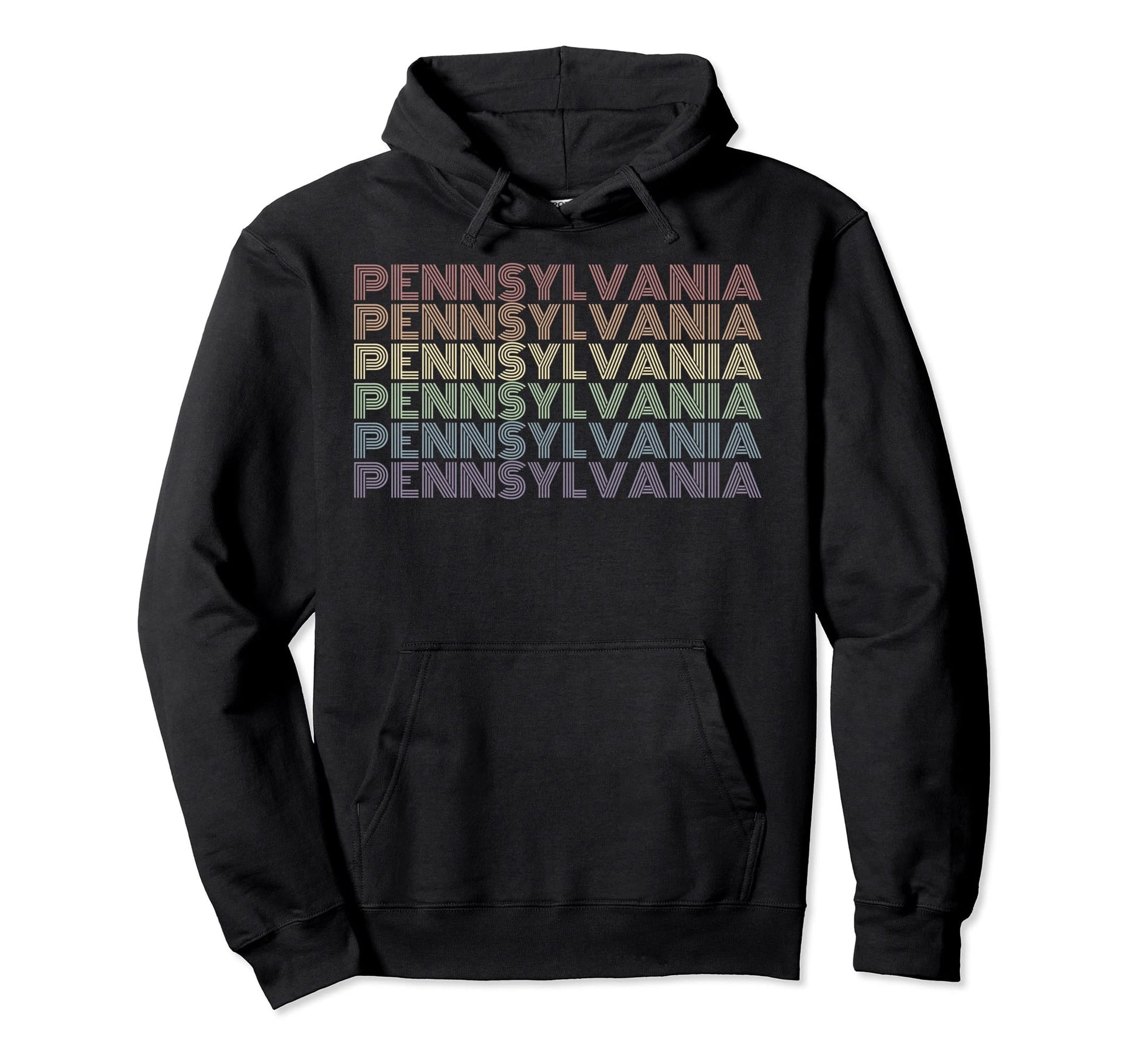 Pennsylvania Gay Pride Lgbt Us State Hoodie - Trendy Graphic for Adults - T-Shirt, Sweatshirt, Hoodie