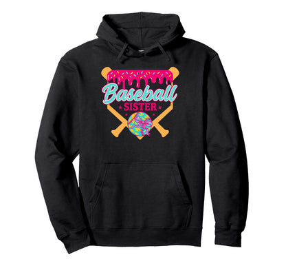 Baseball Sister Drip Ice Cream Hoodie - Custom Art Print Men Women - T-Shirt, Sweatshirt, Hoodie