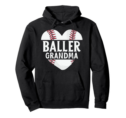 Baseball Grandma Shirts Gift Hoodie - Casual Everyday Wear for Adults - T-Shirt, Sweatshirt, Hoodie