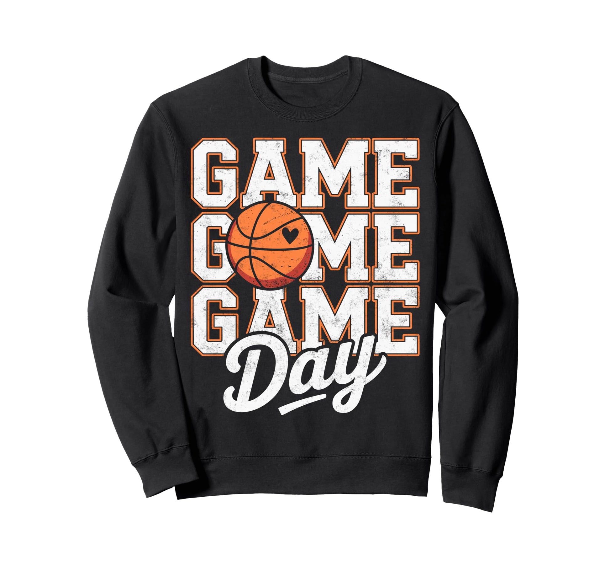 Game Day Vibes Basketball Player Fan Sweatshirt - Unique Graphic Men Women - T-Shirt, Sweatshirt, Hoodie