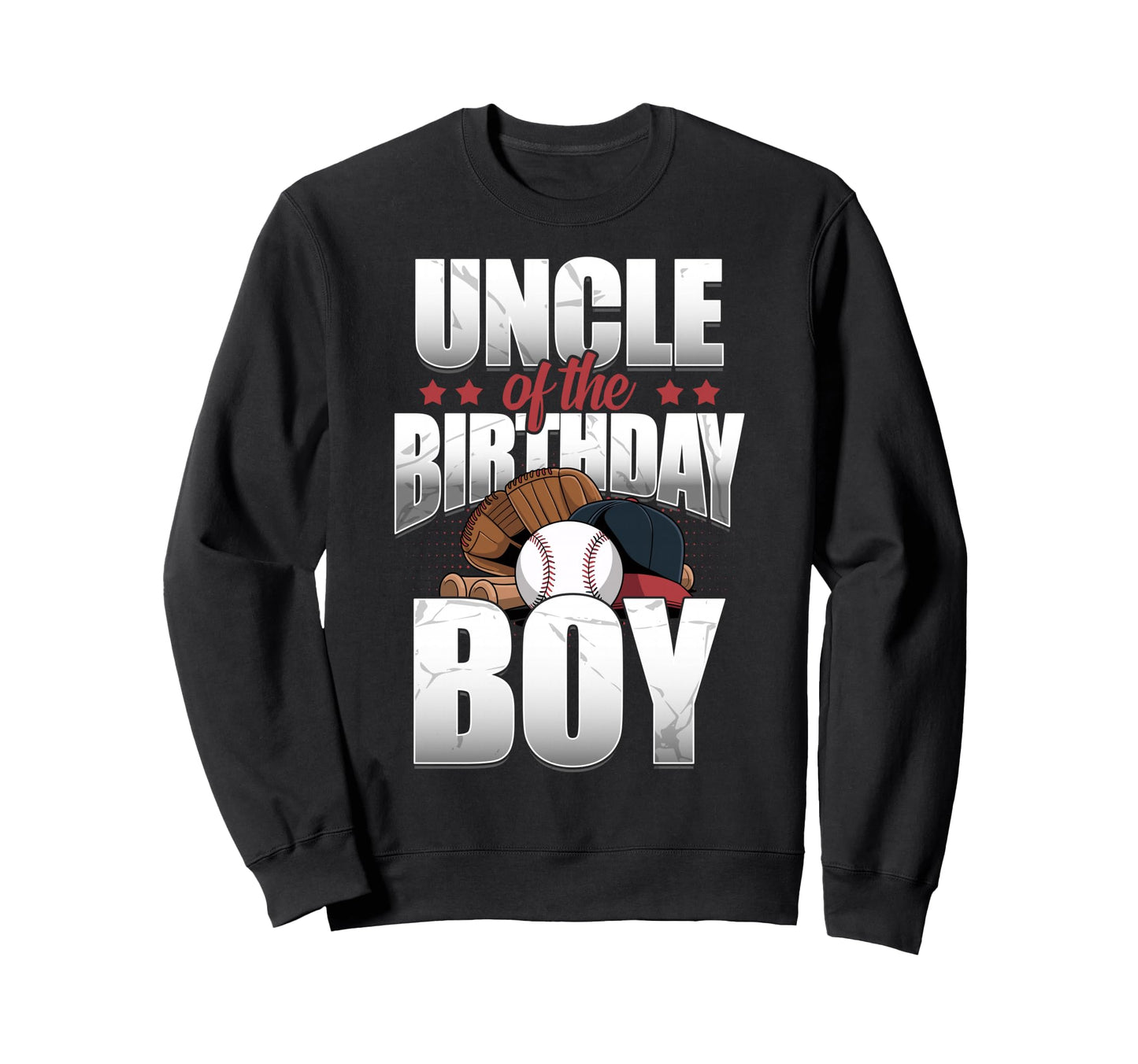 Uncle Birthday Matching Baseball Birthday Sweatshirt - Graphic Print Unisex - T-Shirt, Sweatshirt, Hoodie