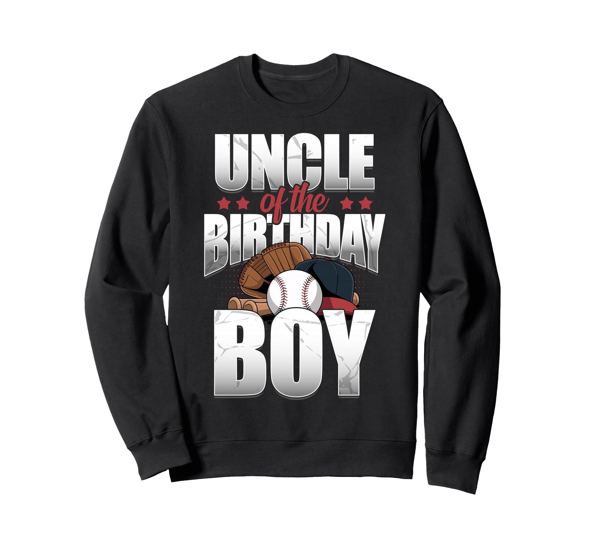 Uncle Birthday Matching Baseball Birthday Sweatshirt - Graphic Print Unisex - T-Shirt, Sweatshirt, Hoodie