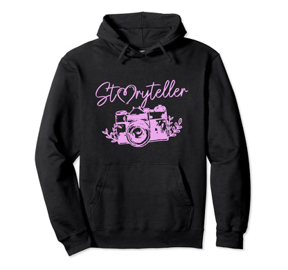 Photographer Storyteller Camera Hoodie - Streetwear Style Unisex - T-Shirt, Sweatshirt, Hoodie