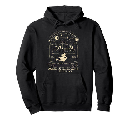 Boho Celestial Salem Apothecary Witch Hoodie - Trendy Graphic for Adults - T-Shirt, Sweatshirt, Hoodie