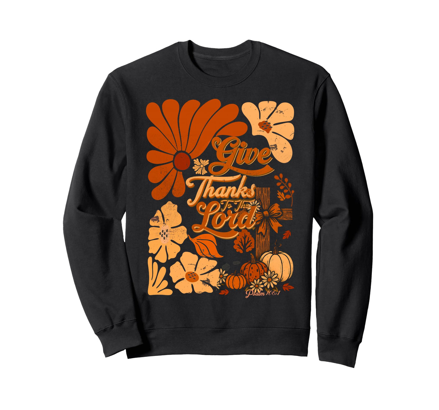 Boho Christian Fall Pumpkin Give Sweatshirt - Custom Art Print for Adults - T-Shirt, Sweatshirt, Hoodie
