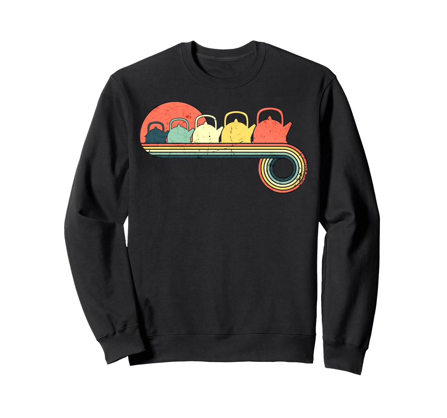 Kettle Tea Sunset Rainbow Sweatshirt - Custom Art Print for Adults - T-Shirt, Sweatshirt, Hoodie