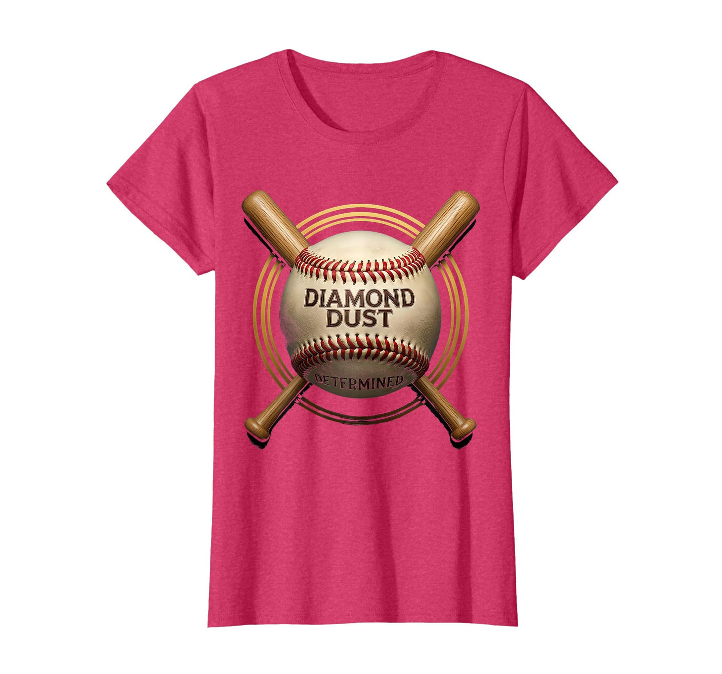 Diamond Dust Determined Baseball Mom T-Shirt - Trendy Graphic for Adults - T-Shirt, Sweatshirt, Hoodie