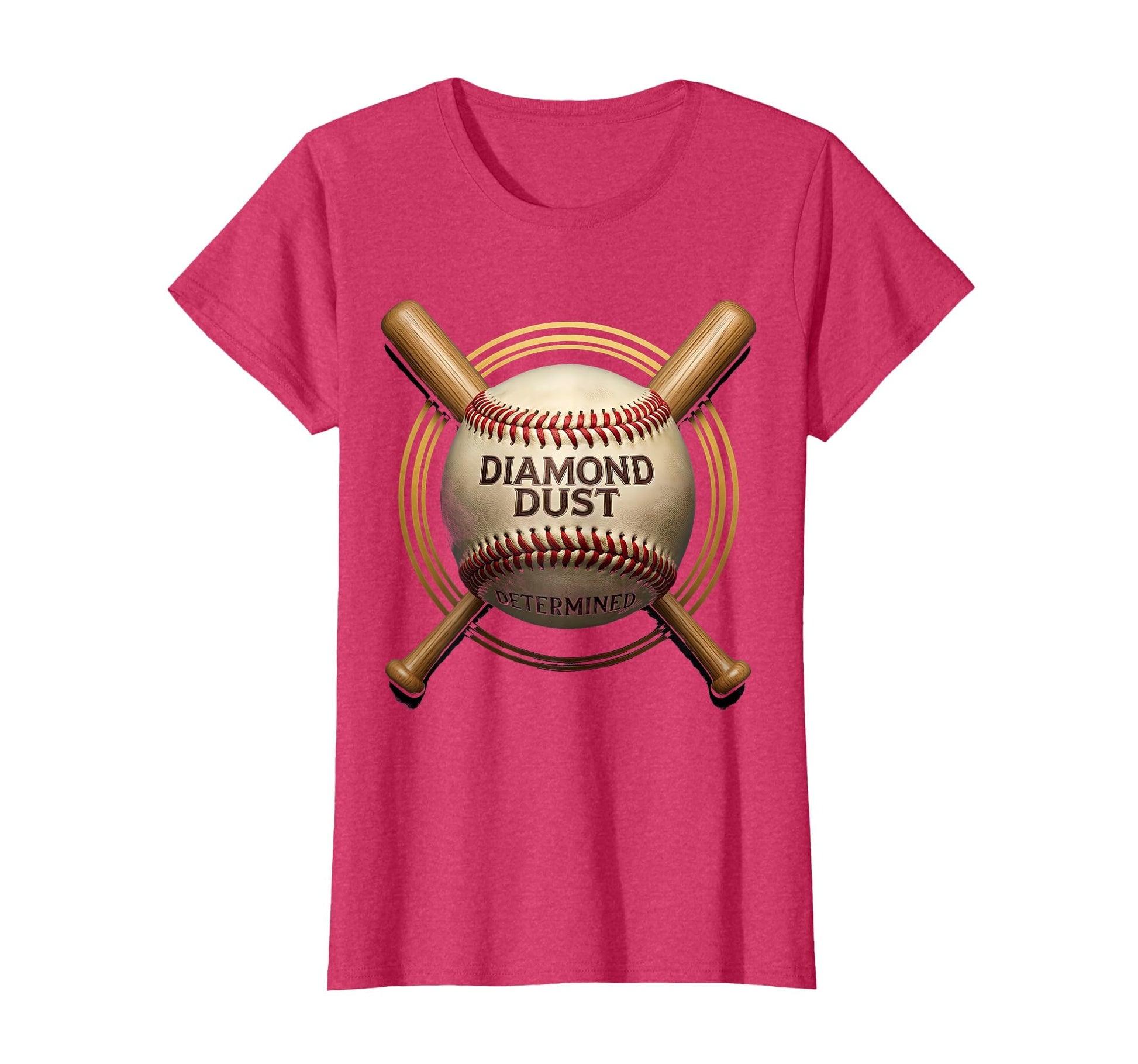 Diamond Dust Determined Baseball Mom T-Shirt - Trendy Graphic for Adults - T-Shirt, Sweatshirt, Hoodie