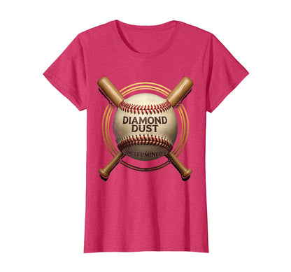 Diamond Dust Determined Baseball Mom T-Shirt - Trendy Graphic for Adults - T-Shirt, Sweatshirt, Hoodie