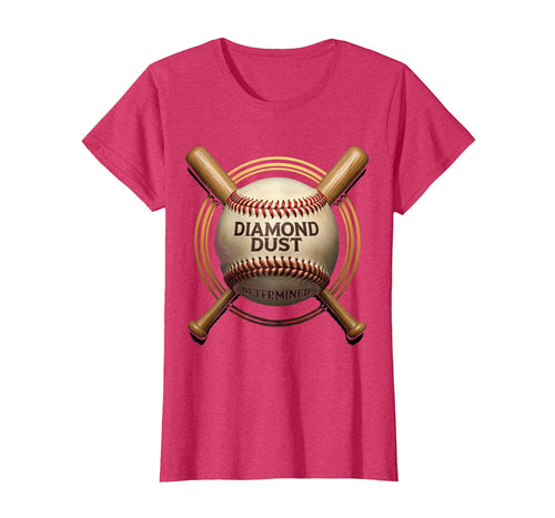 Diamond Dust Determined Baseball Mom T-Shirt - Trendy Graphic for Adults - T-Shirt, Sweatshirt, Hoodie