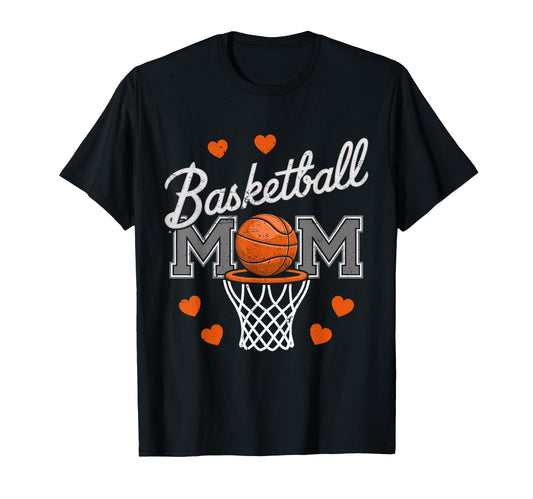 Basketball Mom Mama Mothers Game Day T-Shirt - Unique Graphic Men Women - T-Shirt, Sweatshirt, Hoodie