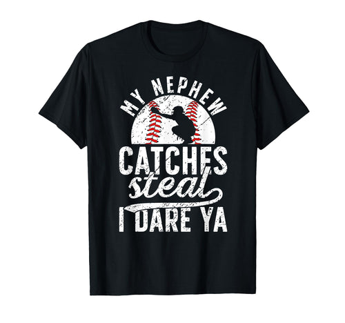 Baseball Catcher Aunt Funny T-Shirt - Casual Everyday Wear for Adults - T-Shirt, Sweatshirt, Hoodie