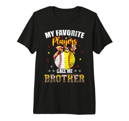 My Favorite Baseball Softball Players T-Shirt - Graphic Print for Adults - T-Shirt, Sweatshirt, Hoodie