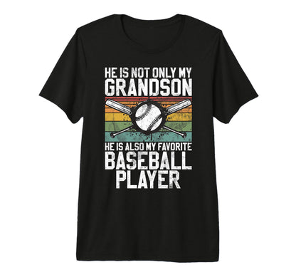 Not Only My Grandson Also My Favorite T-Shirt - Graphic Print Unisex - T-Shirt, Sweatshirt, Hoodie