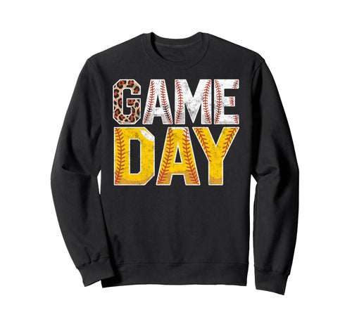 Baseball Game Day Mom Grandma Animal Sweatshirt - Custom Art Print Unisex - T-Shirt, Sweatshirt, Hoodie