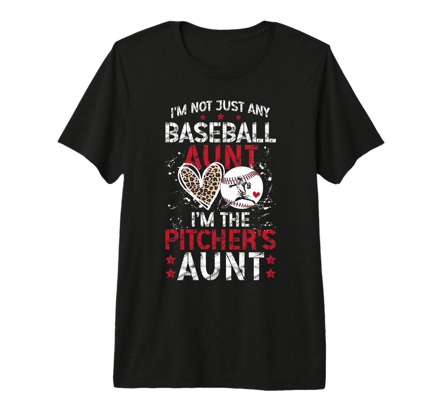 Im Baseball Pitcher Aunt Baseball T-Shirt - Unique Graphic Men Women - T-Shirt, Sweatshirt, Hoodie