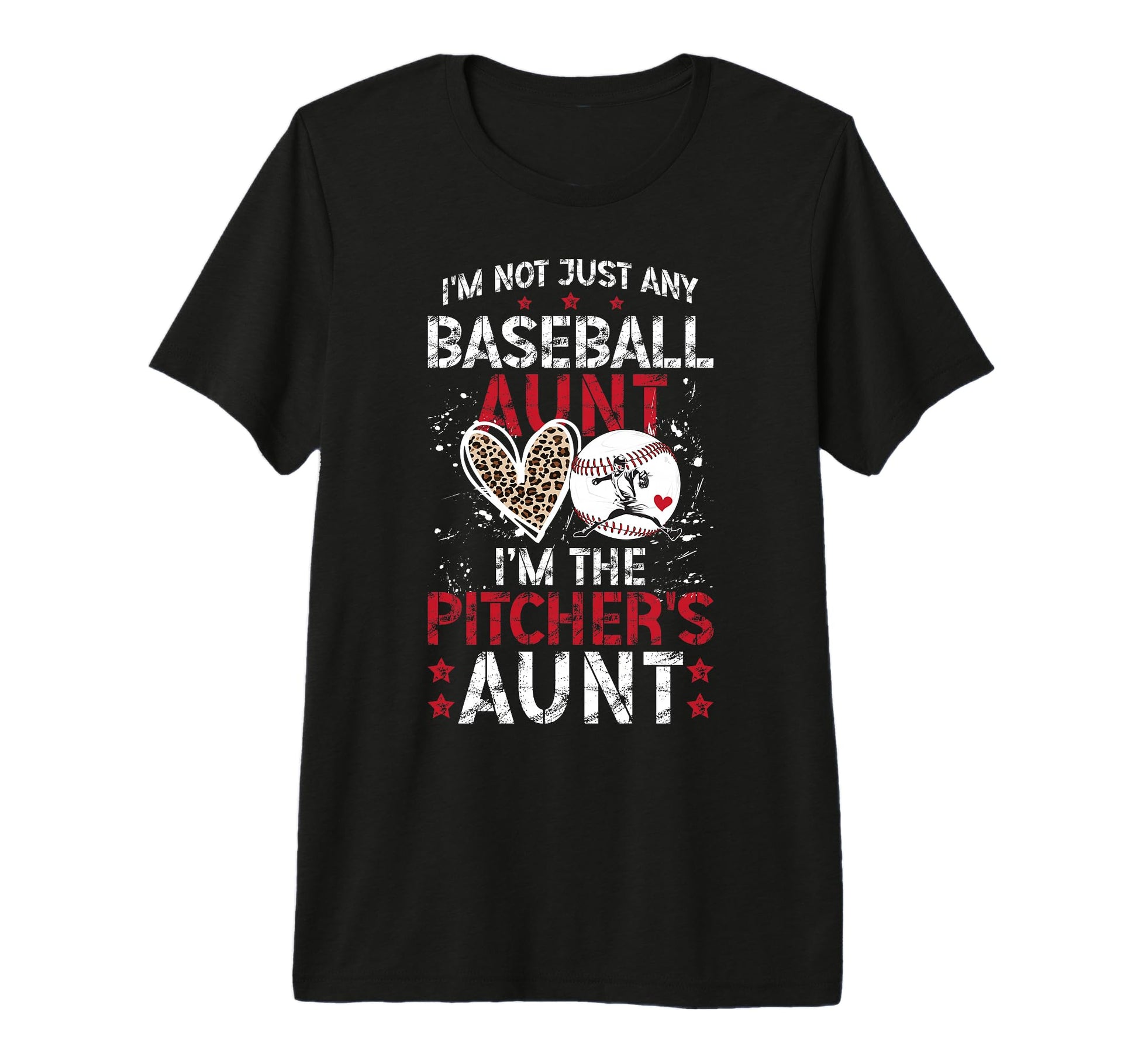 Im Baseball Pitcher Aunt Baseball T-Shirt - Unique Graphic Men Women - T-Shirt, Sweatshirt, Hoodie
