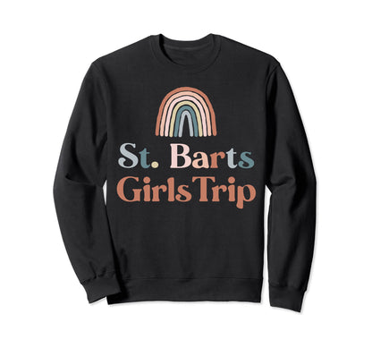 St Barts Trip Boho Rainbow Group Sweatshirt - Trendy Graphic for Adults - T-Shirt, Sweatshirt, Hoodie