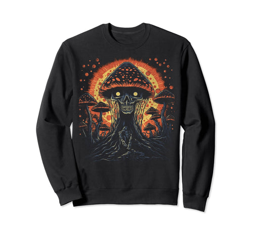 90S Grunge Mushroom Art Sweatshirt - Fun Novelty Design Men Women - T-Shirt, Sweatshirt, Hoodie