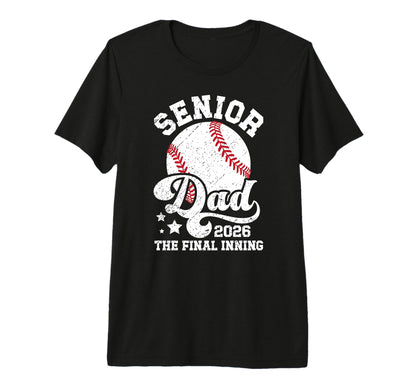 Mens Baseball Senior Dad 2026 Proud T-Shirt - Trendy Graphic Men Women - T-Shirt, Sweatshirt, Hoodie