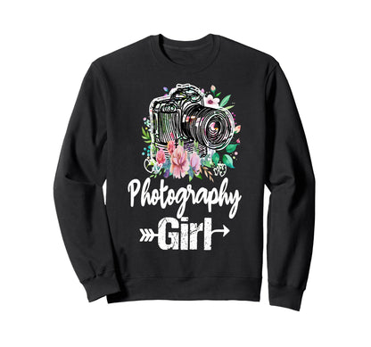 Womens Funny Photographer Camera Sweatshirt - Novelty Apparel Men Women - T-Shirt, Sweatshirt, Hoodie