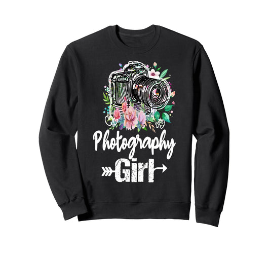 Womens Funny Photographer Camera Sweatshirt - Novelty Apparel Men Women - T-Shirt, Sweatshirt, Hoodie