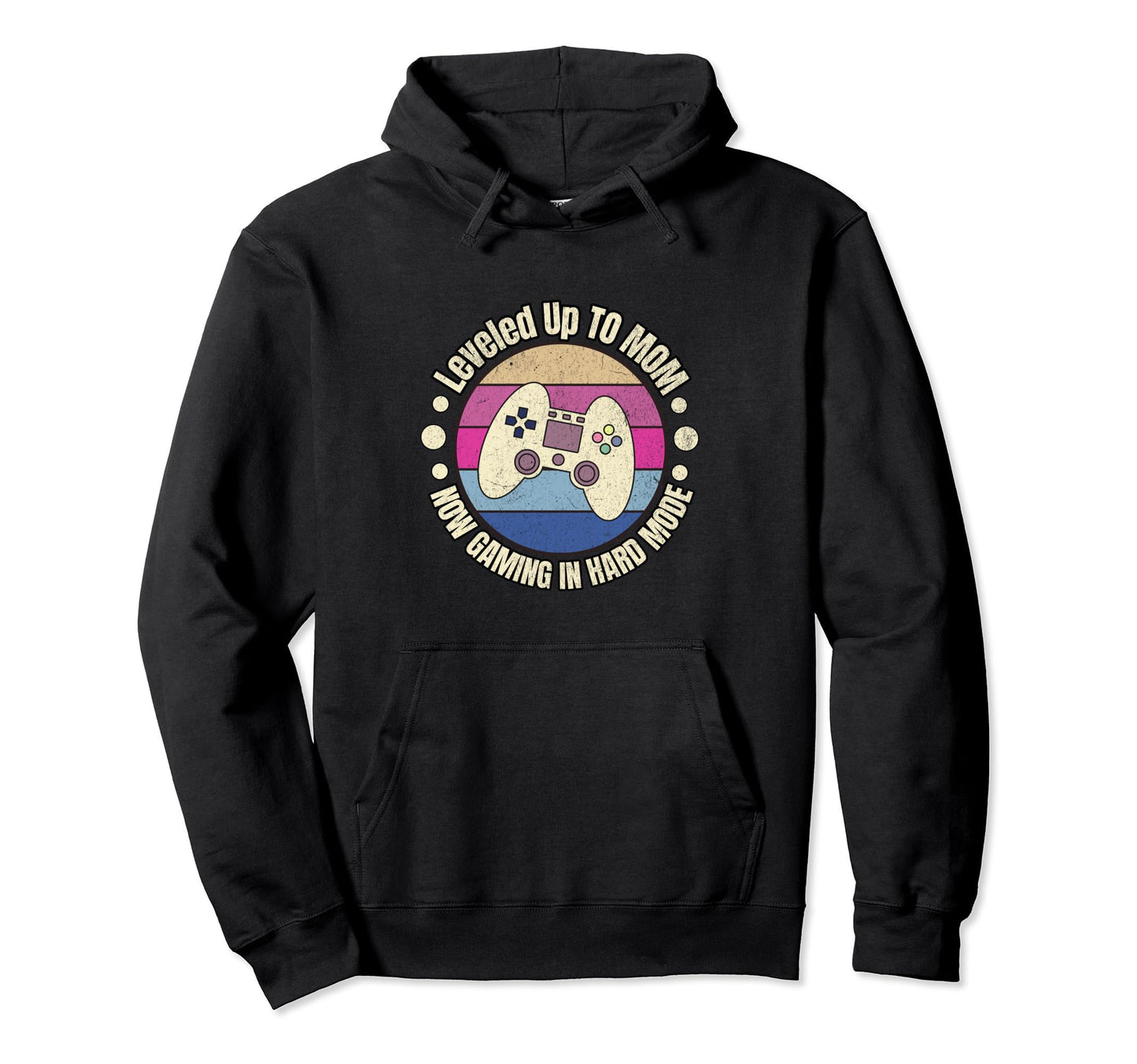 Leveled Up To Mom Gamer Mom Hoodie - Aesthetic Graphic Unisex - T-Shirt, Sweatshirt, Hoodie