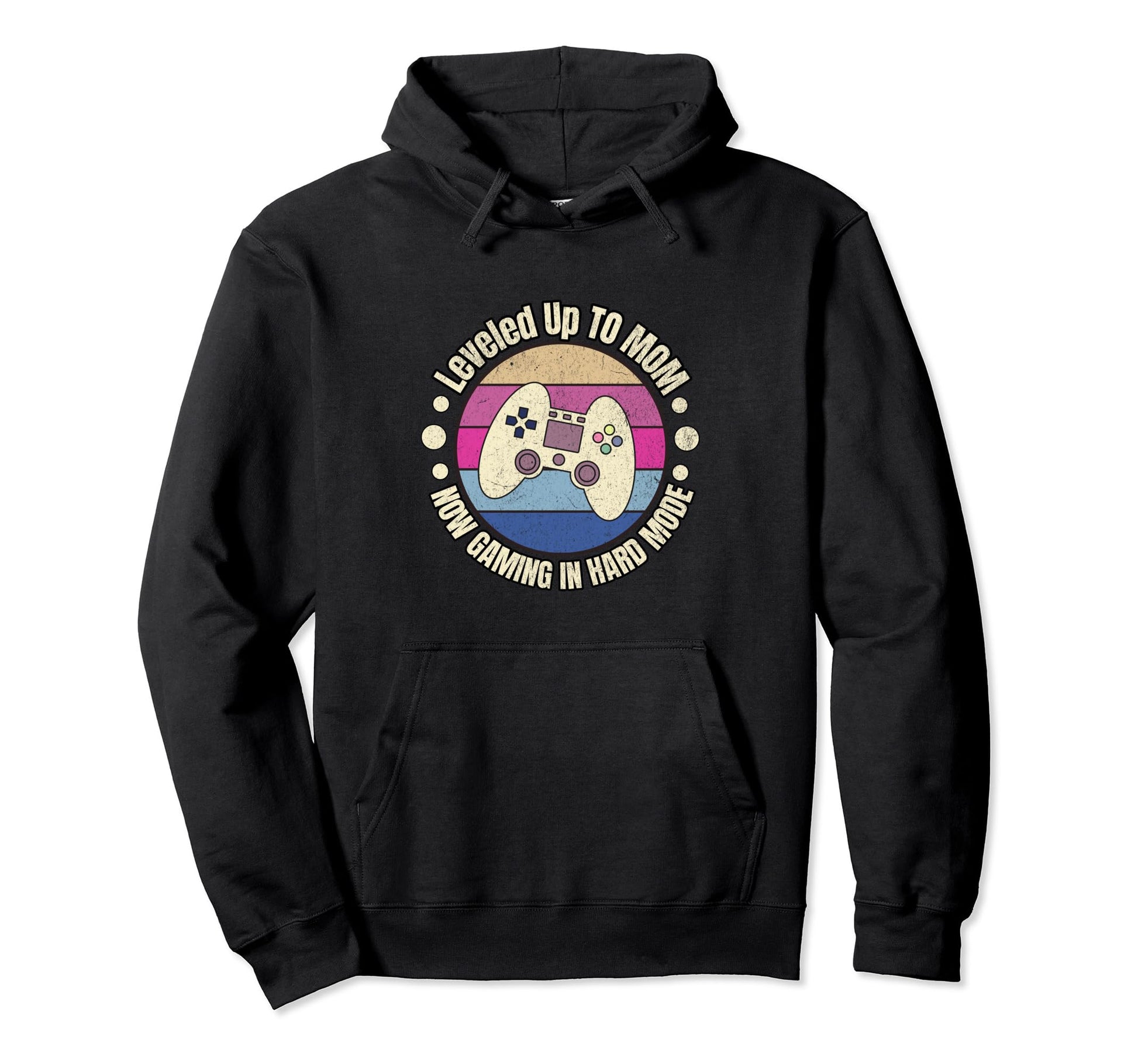 Leveled Up To Mom Gamer Mom Hoodie - Aesthetic Graphic Unisex - T-Shirt, Sweatshirt, Hoodie