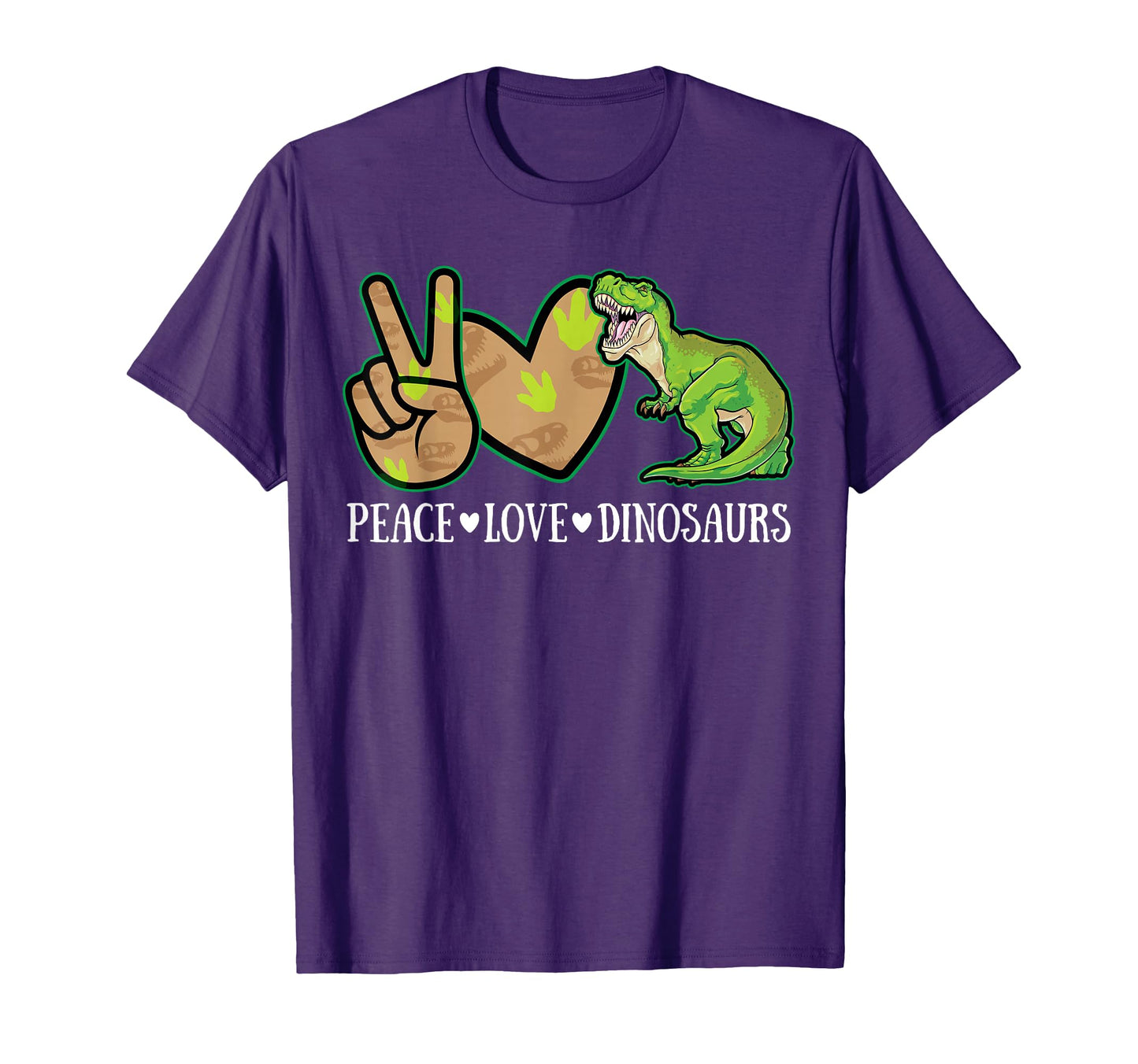 Peace Love Dinosaurs T Rex Dinosaur T-Shirt - Trendy Graphic Men Women - T-Shirt, Sweatshirt, Hoodie