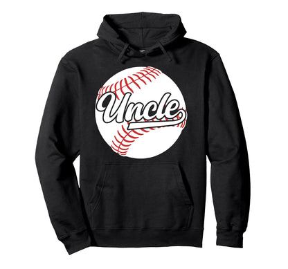 Uncle Baseball Player Uncle Baseball Uncle Hoodie - Unique Graphic Unisex - T-Shirt, Sweatshirt, Hoodie