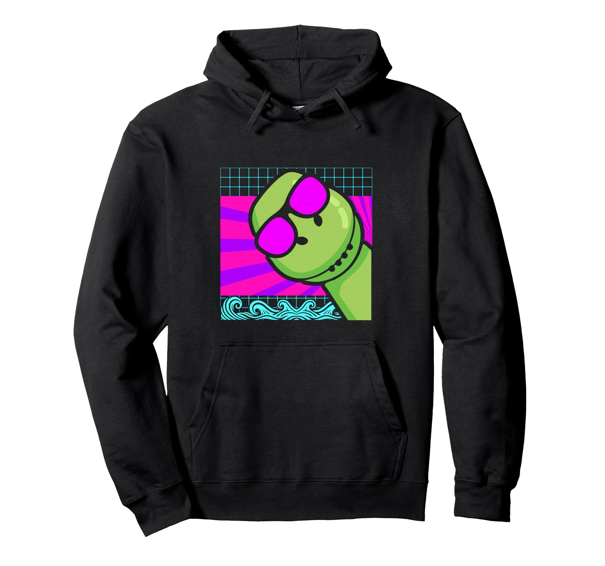 Aesthetic Vaporwave Outfits Dinosaur Hoodie - Custom Art Print for Adults - T-Shirt, Sweatshirt, Hoodie