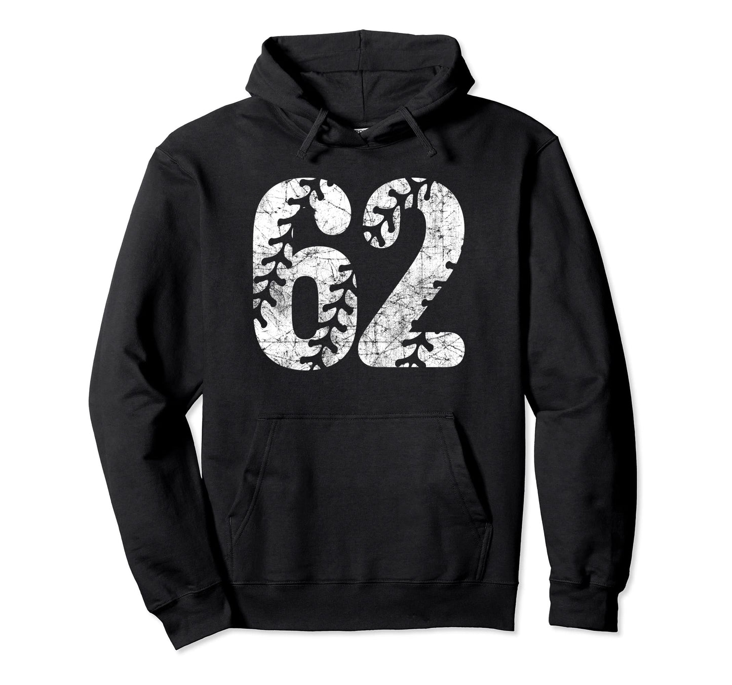 Baseball Softball Mom 62 Number 62 Hoodie - Fun Novelty Design for Adults - T-Shirt, Sweatshirt, Hoodie