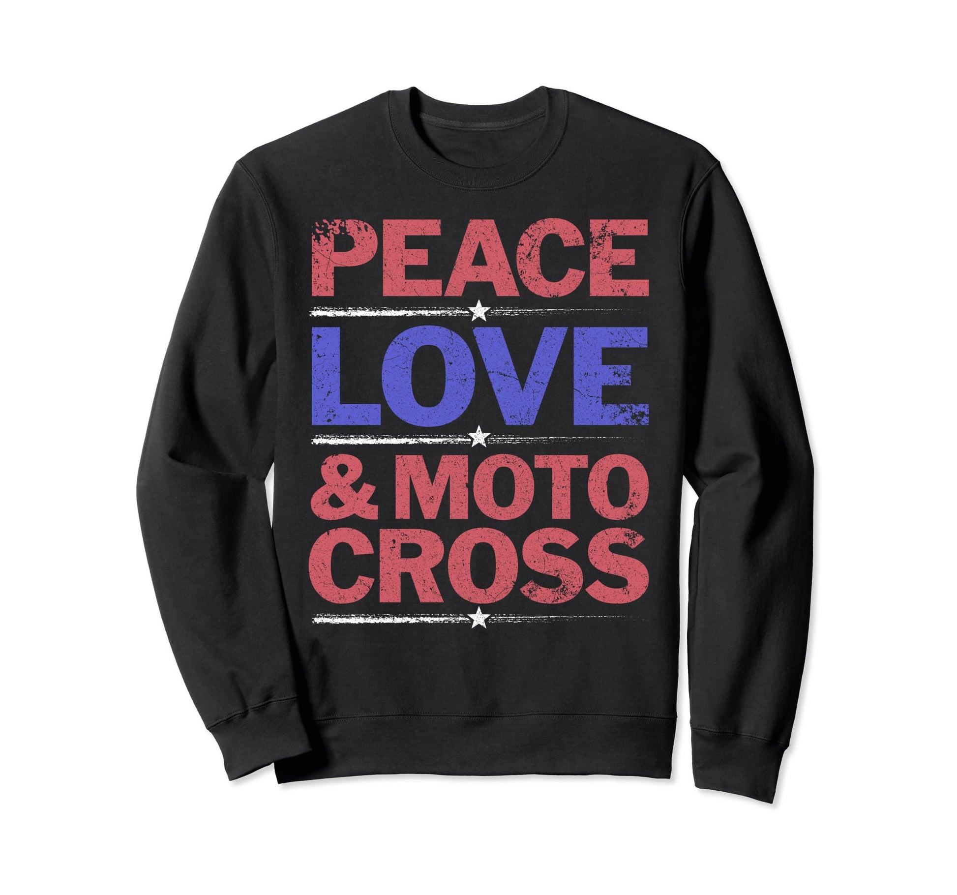 4Th July Motocross Dirt Bike Peace Sweatshirt - Graphic Print for Adults - T-Shirt, Sweatshirt, Hoodie