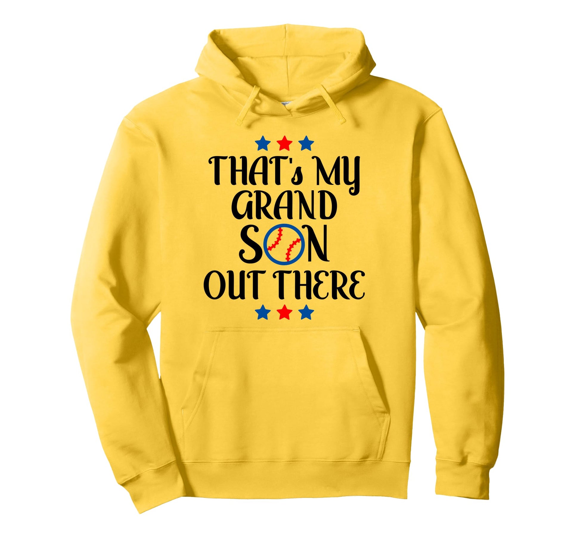 Thats My Grandson Out There Baseball Hoodie - Novelty Apparel for Adults - T-Shirt, Sweatshirt, Hoodie