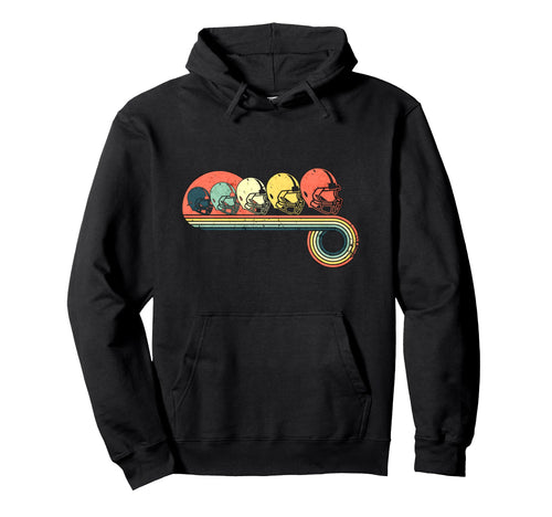 American Football Helmet Sunset Rainbow Hoodie - Fun Novelty Design Unisex - T-Shirt, Sweatshirt, Hoodie