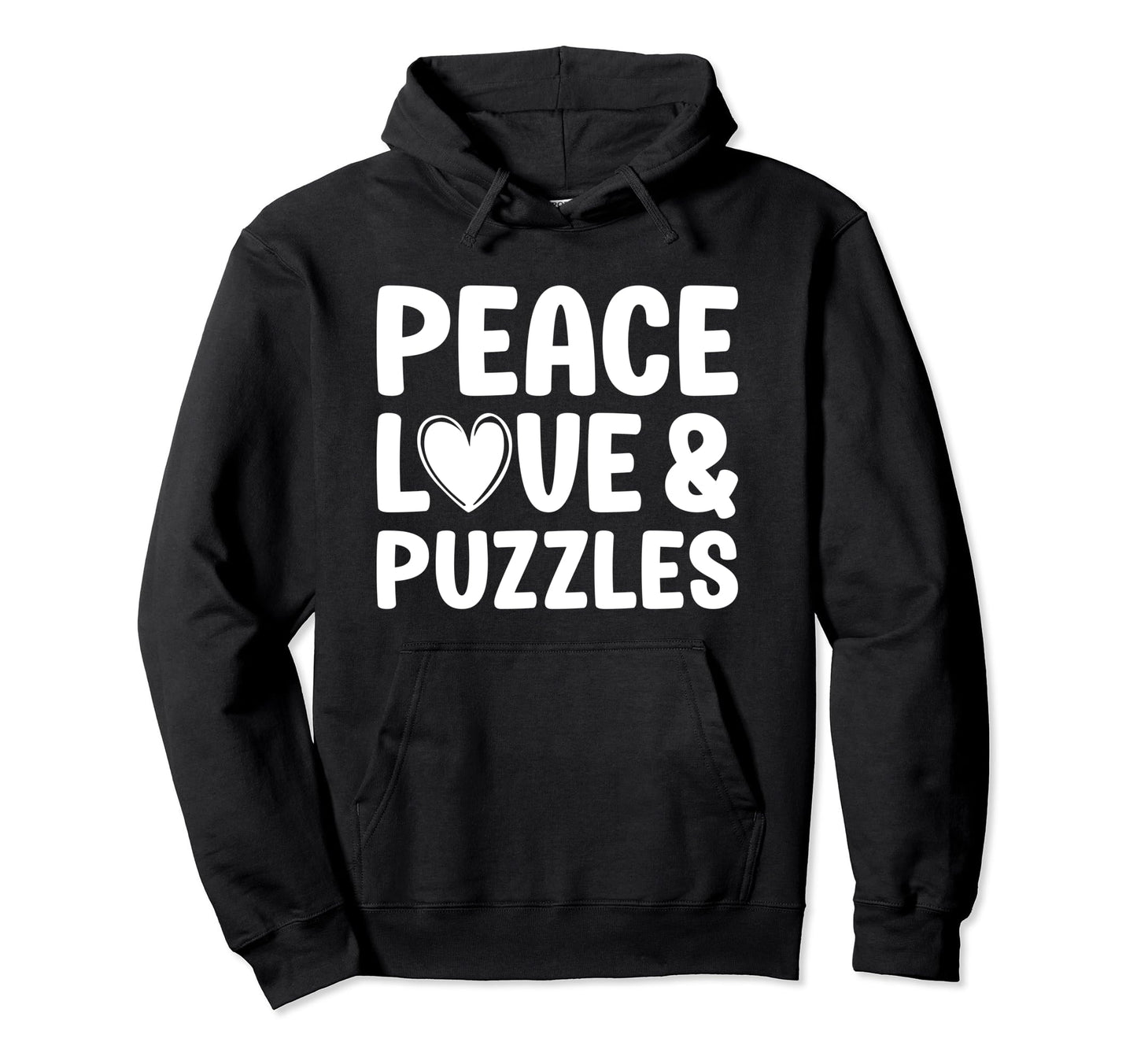 Puzzles I Love Puzzles Brain Games Hoodie - Unique Graphic for Adults - T-Shirt, Sweatshirt, Hoodie