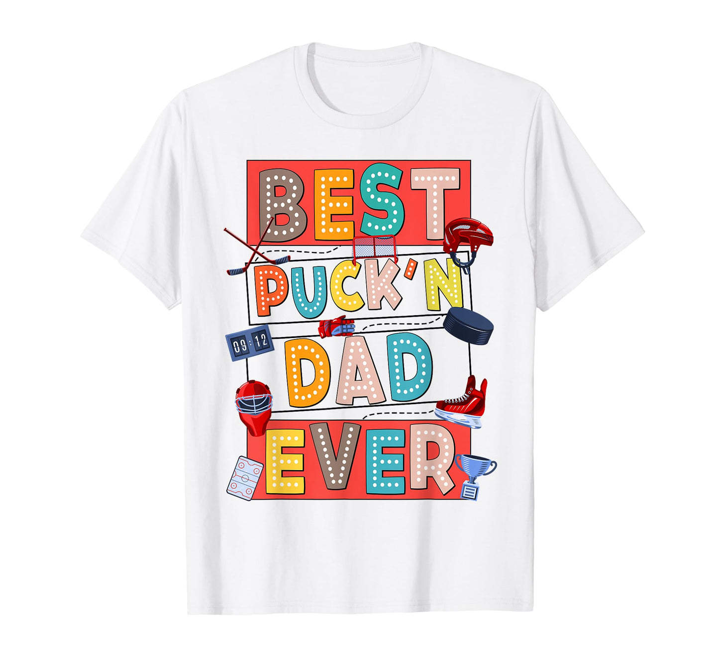 Hockey Dad Hockey Lover Biggest Fan T-Shirt - Unique Graphic for Adults - T-Shirt, Sweatshirt, Hoodie