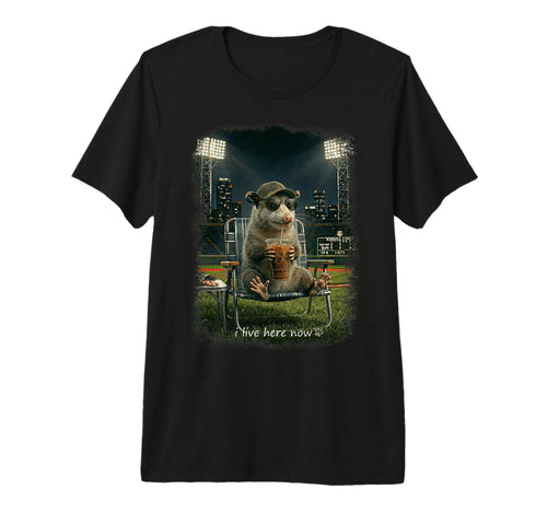 Funny Opossum Ballfield Baseball Field I T-Shirt - Unique Graphic Unisex - T-Shirt, Sweatshirt, Hoodie
