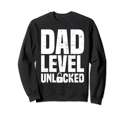 Video Game Gamer Dad Dad Level Sweatshirt - Unique Graphic for Adults - T-Shirt, Sweatshirt, Hoodie
