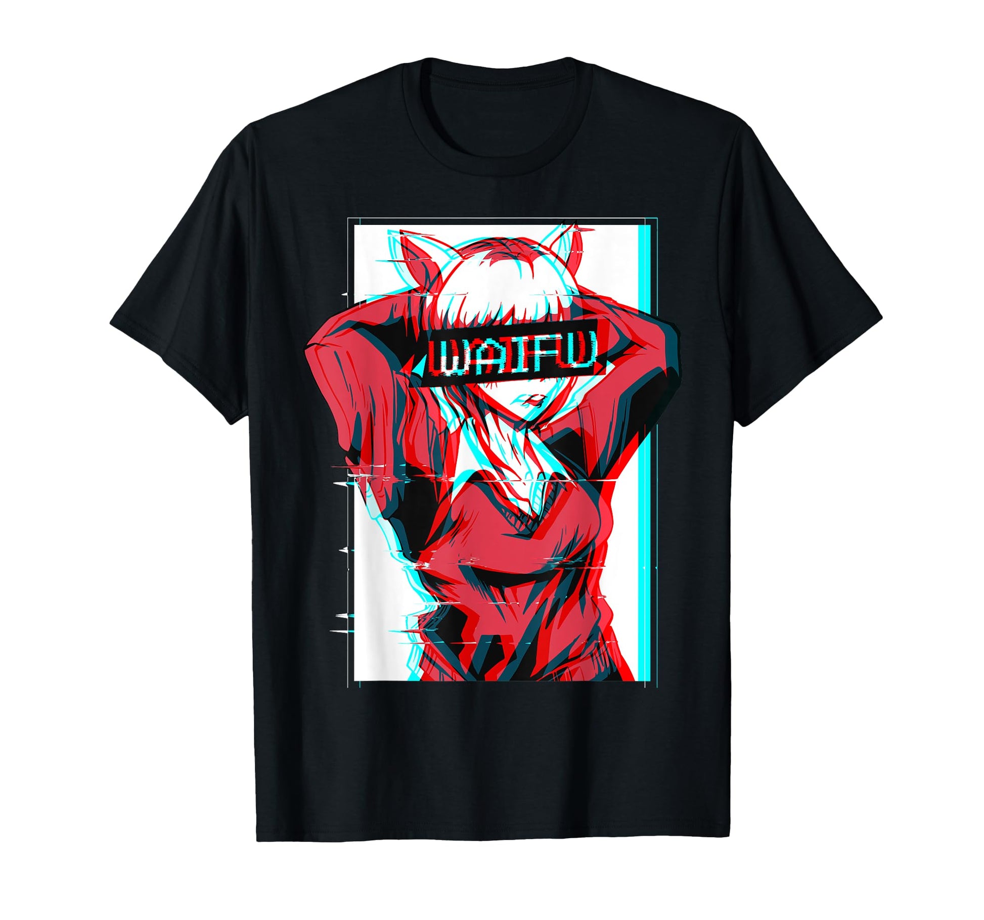 Waifu Neko Anime Cat Japanese Aesthetic T-Shirt - Unique Graphic Unisex - T-Shirt, Sweatshirt, Hoodie