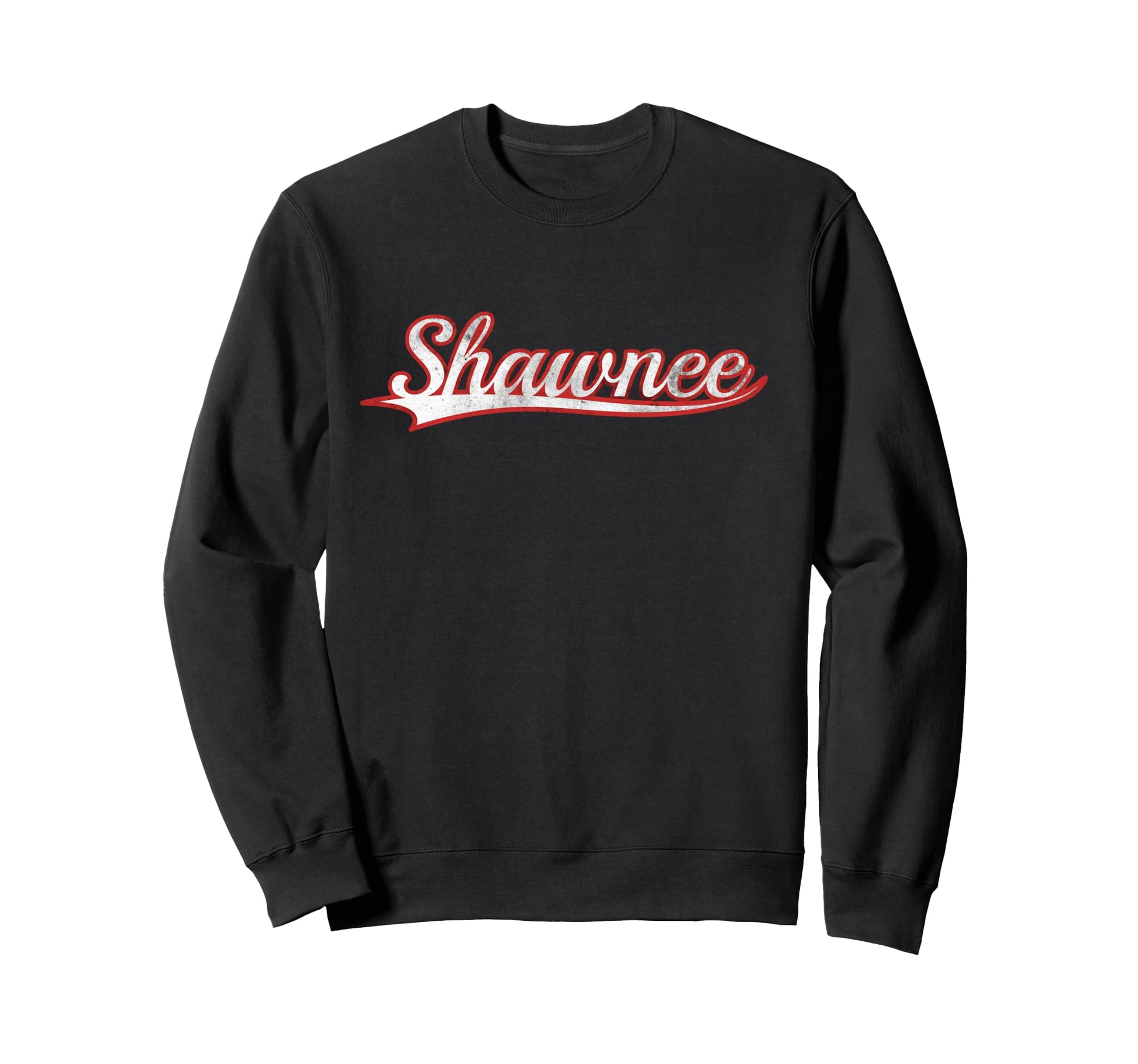 Shawnee Varsity Distressed Sweatshirt - Casual Everyday Wear Men Women - T-Shirt, Sweatshirt, Hoodie