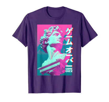 David Vaporwave Aesthetic Greek God T-Shirt - Minimalist Print Men Women - T-Shirt, Sweatshirt, Hoodie
