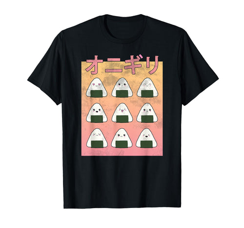 Grunge Onigiri 90S Otaku Japanese T-Shirt - Custom Art Print for Adults - T-Shirt, Sweatshirt, Hoodie