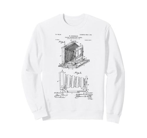 Box Camera Patent Blueprint Sweatshirt - Fun Novelty Design Men Women - T-Shirt, Sweatshirt, Hoodie