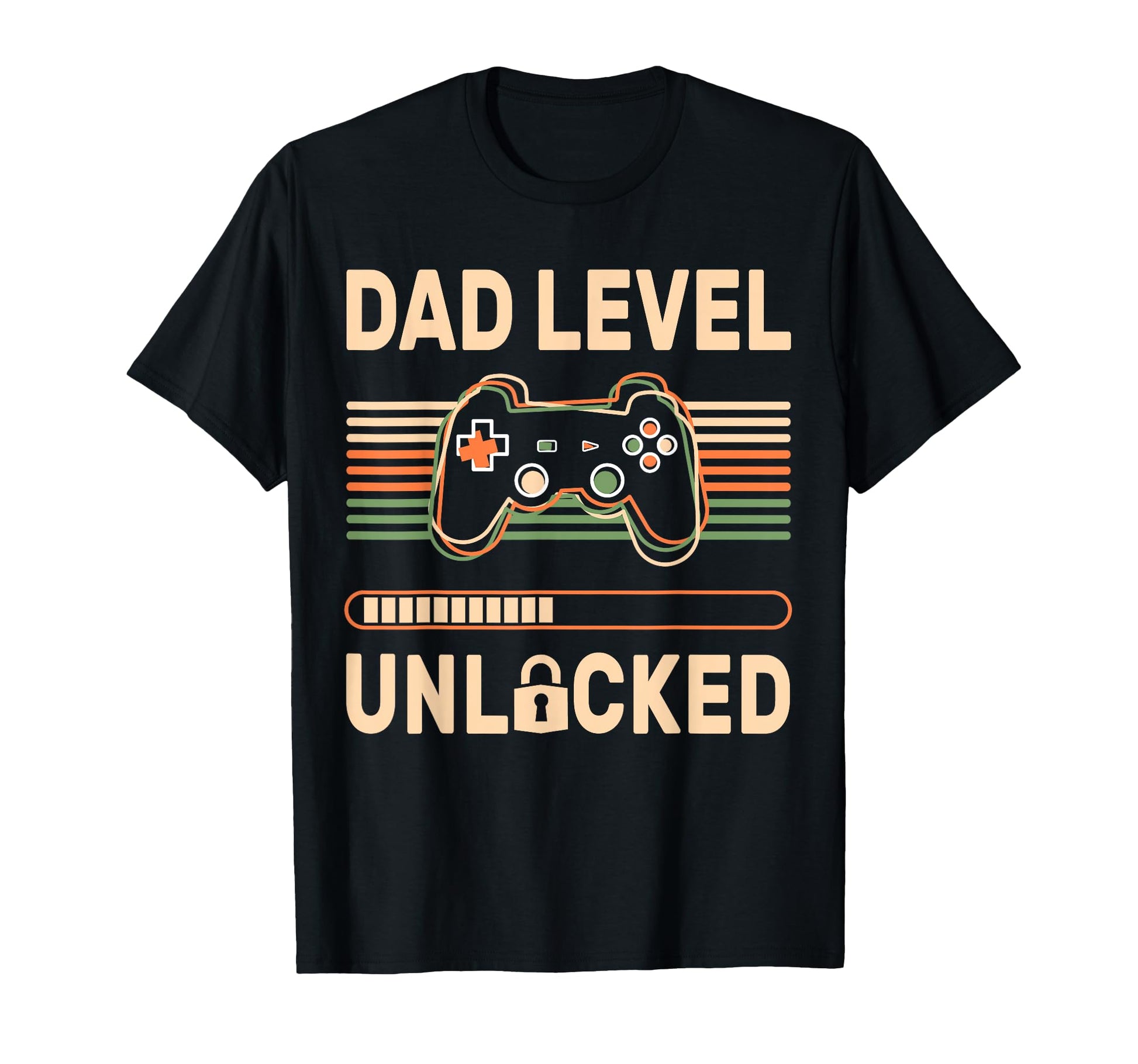 Dad Level Unlocked 2025 Video Gamer Daddy T-Shirt - Novelty Apparel Unisex - T-Shirt, Sweatshirt, Hoodie